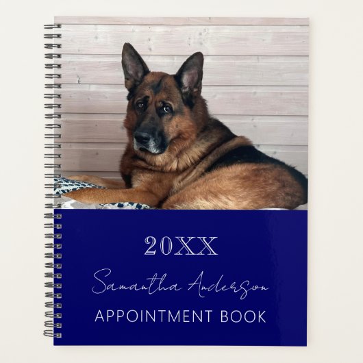 Custom Foto Cat pet marvy blue 2026 Planer (Vorderseite)