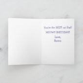 Custom Foto Cat Vater Geburtstag Karte (Innenseite)