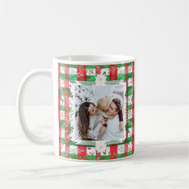 Custom Foto Christmas Personalisiert Familienname Kaffeetasse