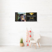 Custom Foto Class 2025 für Black & Gold Abschluss Banner (Insitu)