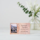 Custom Foto Classic Griechische Visitenkarte (Stehend Vorderseite)