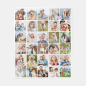 Custom Foto Collage 30 Familie Freunde Haustiere H Fleecedecke (Vorderseite)