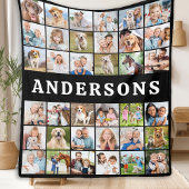 Custom Foto Collage 36 Personalisiert Moderne Fami Fleecedecke