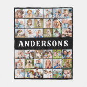 Custom Foto Collage 36 Personalisiert Moderne Fami Fleecedecke (Vorderseite)