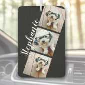 Custom Foto Collage - 3 Fotos Filmstreifen schwarz Autolufterfrischer