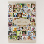 Custom Foto Collage 40 Bilder Dies ist unser Zitat Puzzle (Vertikal)