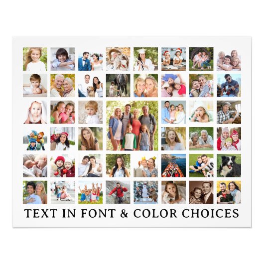 Custom Foto Collage 45 Fotos Personalisiert (Vorne)