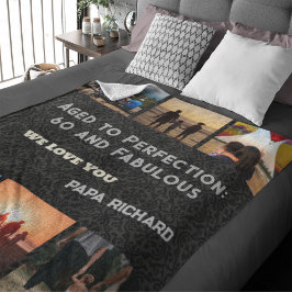 Custom Foto Collage 60. Geburtstag Geschenke für M Sherpadecke