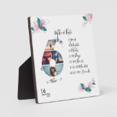 Custom Foto Collage 6 Jahre Jubiläum BF & GF Fotoplatte (Vorderseite)