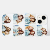 Custom Foto Collage 7 Square Fotos Weiß Case-Mate iPhone Hülle (Rückseite (Horizontal))