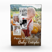Custom Foto Collage Baby Geburtsname (Vorderseite)