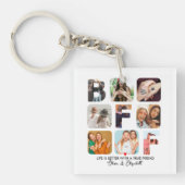 Custom Foto Collage BESTE FREUNDIN Besties Geburts Schlüsselanhänger (Vorderseite)