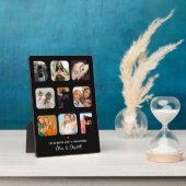 Custom Foto Collage Besties BESTE FREUNDIN Niedlic Fotoplatte (Seite)