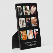 Custom Foto Collage Besties BESTE FREUNDIN Niedlic Fotoplatte (Seite)