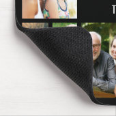 Custom Foto Collage Black Mousepad (Ecke)