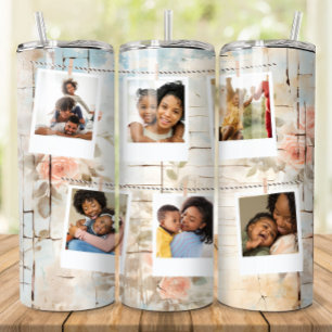 Custom Foto Collage Blütenstauber Personalisiert Thermosbecher