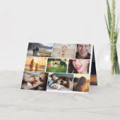 Custom Foto Collage Bruder jedes Alter Geburtstag Karte (Rückseite)