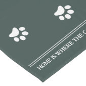 Custom Foto Collage Cats grün Kurzer Tischläufer (Ecke)