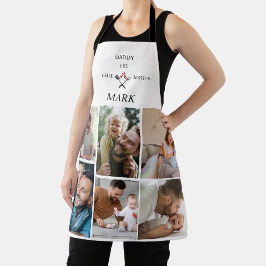 Custom Foto Collage-Daddy der Grill Master Vater Schürze (InSitu)