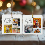 Custom Foto Collage der 2025-Familie Keramikornament<br><div class="desc">Feiern Sie Ihr Jahr mit einem einzigartigen Weihnachtsschmuck mit einem modernen,  minimalistischen,  6-Foto Collage Design. Personalisieren Sie es mit sechs unvergesslichen Fotos und vier Texthighlights,  um Ihre Lieblingsmomente zu erfassen. Dieses einzigartige Ornament eignet sich perfekt,  um mit weit entfernten Freunden und der Familie zu teilen.</div>