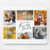 Custom Foto Collage der 2025-Familie Mousepad (Vorne)