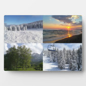 Custom Foto Collage Frameless Easel Zurück Plaque Fotoplatte (Vorderseite)