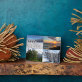 Custom Foto Collage Frameless Easel Zurück Plaque Fotoplatte (Seite)