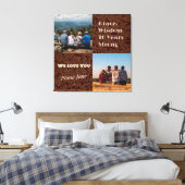 Custom Foto Collage Geschenke für 70 Jahre alte Fr Leinwanddruck (Insitu (Schlafzimmer))