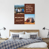 Custom Foto Collage Geschenke für 70 Jahre alte Fr Leinwanddruck (Insitu (Schlafzimmer))
