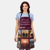 Custom Foto Collage Geschenke für 70 Jahre alte Fr Schürze (Getragen)