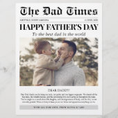 Custom Foto Collage Happy Vatertag Zeitung (Vorderseite)