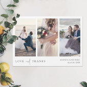 Custom Foto Collage Hochzeit Danke Magnet