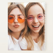 Custom Foto Collage Instagram Stilvolle Elegant Planer (Rückseite)
