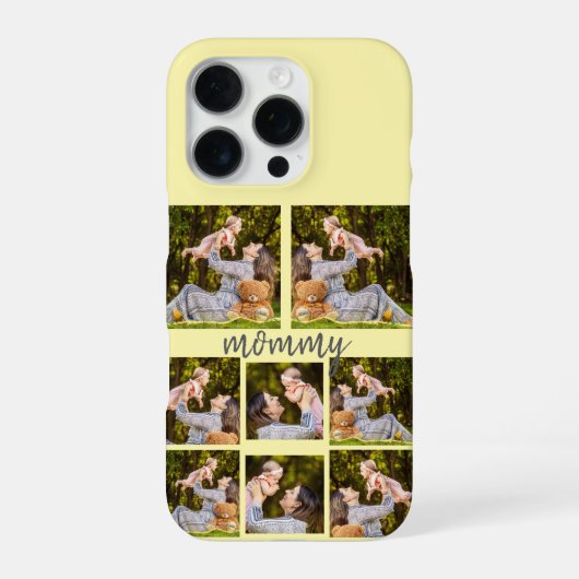 Custom Foto Collage iPhone Case - Personalisiert Hülle (Rückseite)