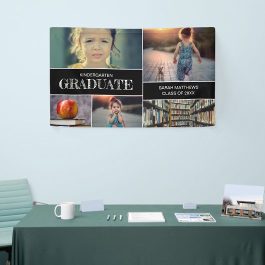 Custom Foto Collage Kindergarten Abschluss Banner (Messeveranstaltung)
