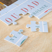 Custom Foto Collage Liebe Papa Vatertag Geschenk Puzzle (Seite)