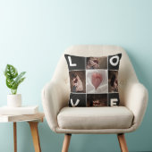 Custom Foto Collage LIEBE Pillow - Personalisiert Kissen (Stuhl )