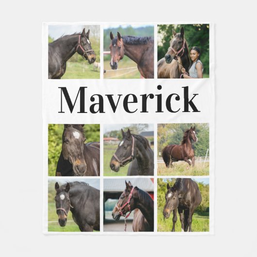 Custom Foto Collage Niedliches Personalisiertes Pf Fleecedecke (Vorderseite)