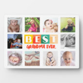 Custom Foto Collage Oma Geschenke Personalisiert Fotoplatte (Vorderseite)