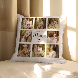 Custom Foto Collage Pillow für Mama Personalisiert Kissen
