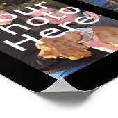 Custom Foto Collage Poster, drei Fotos Poster (Ecke)