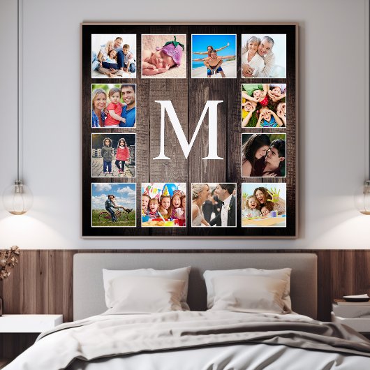 Custom Foto Collage Rustic Bauernfamilie
