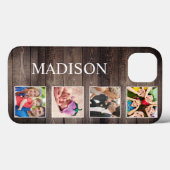 Custom Foto Collage Rustic Bauernfamilie Case-Mate iPhone Hülle (Rückseite (Horizontal))