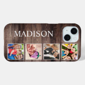 Custom Foto Collage Rustic Bauernfamilie Case-Mate iPhone Hülle (Rückseite (Horizontal))