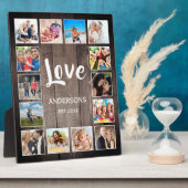 Custom Foto Collage Rustic Bauernfamilie Fotoplatte (Seite)