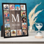 Custom Foto Collage Rustic Bauernfamilie Fotoplatte (Seite)