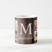 Custom Foto Collage Rustic Bauernfamilie Kaffeetasse (Mittel)