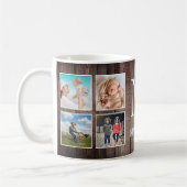Custom Foto Collage Rustic Bauernfamilie Kaffeetasse (Links)