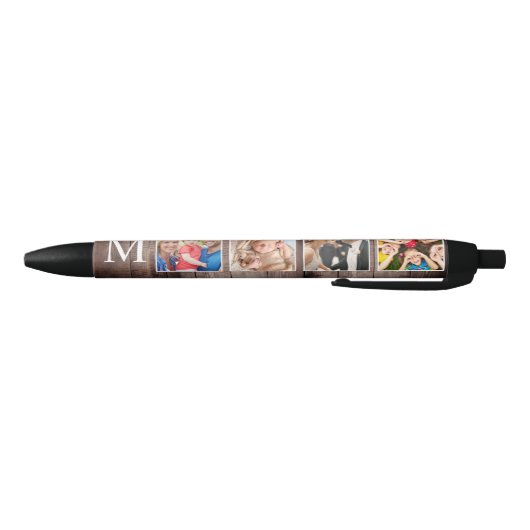 Custom Foto Collage Rustic Bauernfamilie Kugelschreiber (Unterseite)