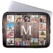 Custom Foto Collage Rustic Bauernfamilie Laptopschutzhülle (Vorderseite)